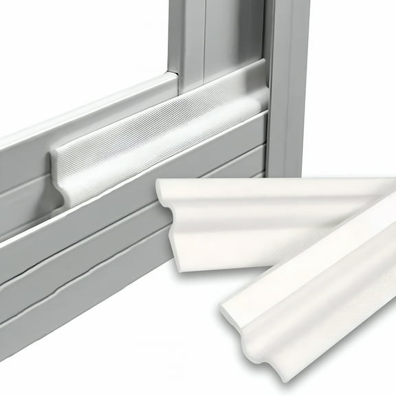 ICERUN 196" Weather Stripping Seal Strip for Window/Door,Self-Adhesive Window Draft Stopper,Foam Window Gap Sealing Strip,Soundproof Windows Insulation for Winter,Weather Strip Door Seal Bottom,White