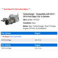 thumbnail image 2 of Turbocharger - Compatible with 2013 - 2014 Ford Edge 2.0L 4-Cylinder, 2 of 2