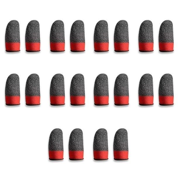 Methold 10 pares de fundas para juegos móviles a prueba de sudor, cubierta elástica para juegos, guantes portátiles sensibles conductores de fibra Type3 NO3