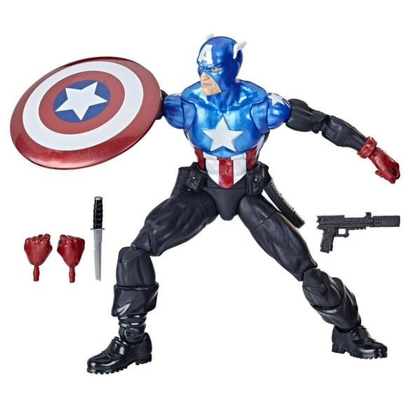 Hasbro Marvel Legends Series Captain America (Bucky Barnes) Avengers 60th Anniversary Collectible 6 Inch Action Figure, 5 Accessories