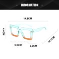 thumbnail image 2 of Fashionable and simple thick square large frame anti-blue glasses, made of PC, 2 of 5