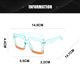 thumbnail image 2 of Gafas anti-azules de montura grande, cuadradas, gruesas, modernas y simples, hechas de PC, 2 of 5