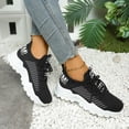 thumbnail image 5 of Willtoo Women's Breathable Walking Running Shoes Casual Lace Up Tennis Sneakers Non Slip Work Sport Athletic Orthopedic Shoes, 5 of 7