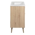 thumbnail image 4 of Modway Maverick 36" Wood Bathroom Vanity with Tapered Legs in White/Oak, 4 of 11