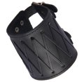 thumbnail image 1 of Muequera De Cuero Gótico Punk Rock, Protector De Brazo, Muequera Negra Sunnimix Brazaletes anchos para hombre, 1 of 8