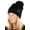 Chunky Sequin - Black, variant on Women's Sequin Pom Beanies – Soft Knit Sparkly Bling Winter Hats for Women, Faux Fur Pom Glitter Sparkle Hat -Chunky Sequin - Black/Gold