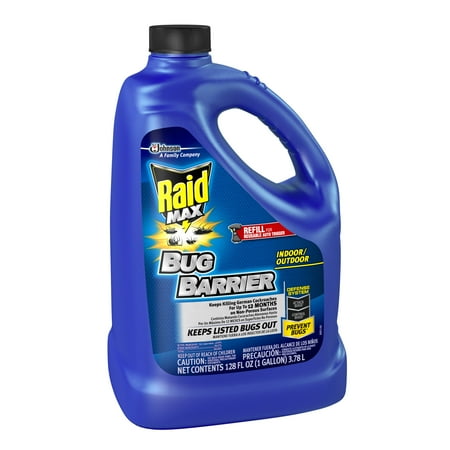 Raid Max Bug Barrier Trigger Refill Kit, 128 oz, 1 Gallon