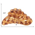 thumbnail image 2 of Motique Accessories 5 inch Large Jaw Clip Hair Claw with Tortoise Leaf Design for Adult Female, 2 of 5