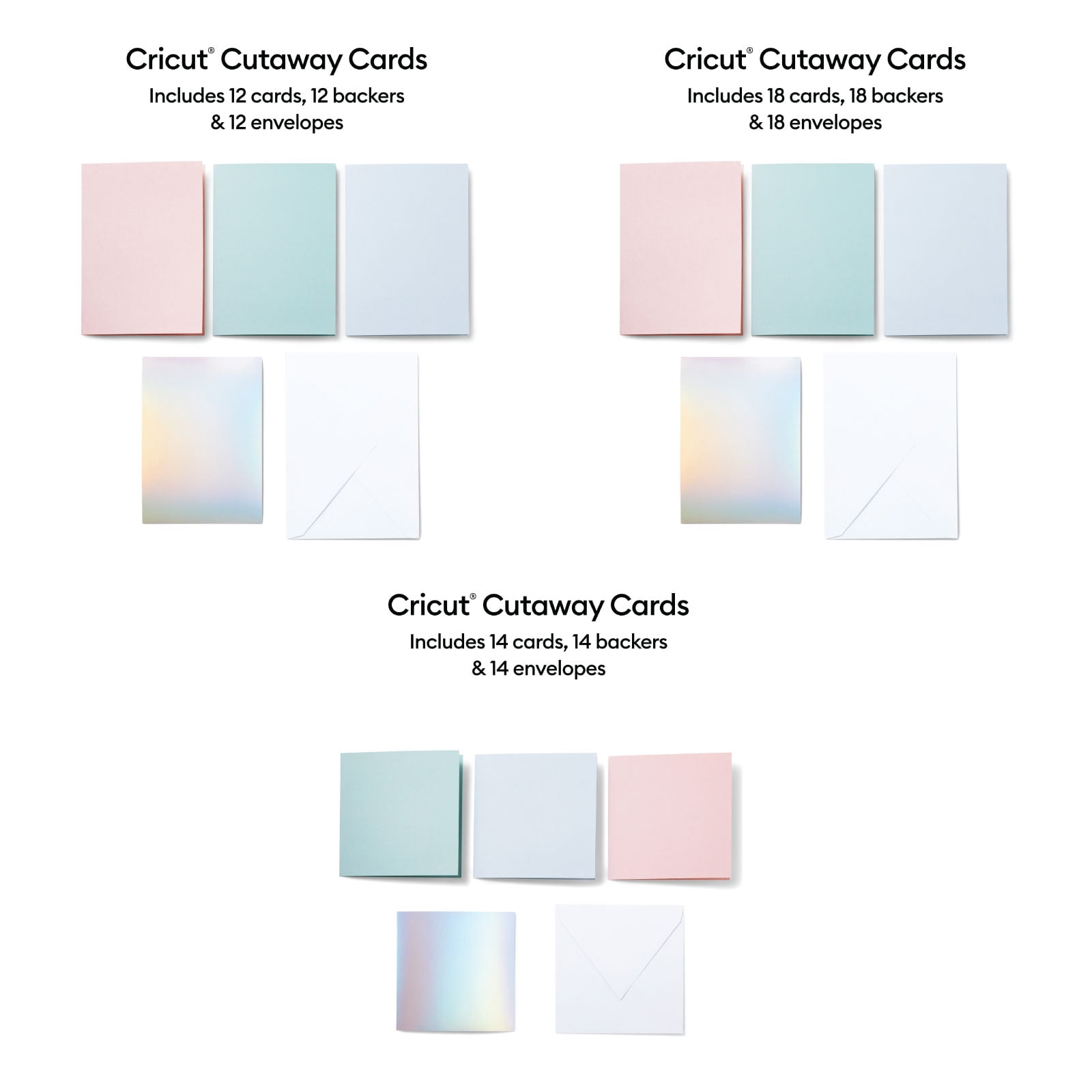 Cricut™ R40 Watercolor Cards & Envelopes, 10ct.