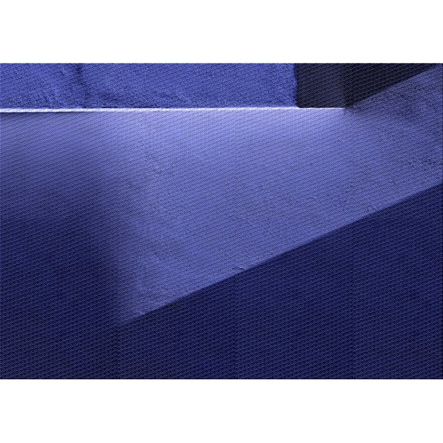 Ahgly Company Indoor Rectangle Patterned Denim Dark Blue Area Rugs, 7' x 9'