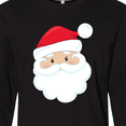 thumbnail image 4 of Inktastic Santa Claus, Smiling Santa, Red Hat, White Beard Long Sleeve T-Shirt, 4 of 5