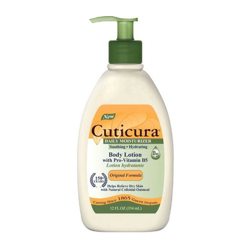 Cuticura Original Daily Moisturizer Body Lotion, Pump, 12 Oz, 2 Pack