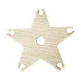 thumbnail image 2 of FURNIX Portable Wooden Star Wine Holder,Outdoor Drink Rack,Rustic Picnic Camping Wine Organizer,Personalizable Wine Lover Gift,Sturdy Outdoor Bar Tool,Space-Saving Garden Party Wine Rack White, 2 of 9