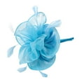 thumbnail image 1 of mujeres flor fascinator sombrero años 20 gatsby nupcial diadema coctel azul claro Sunnimix Venda de la mujer, 1 of 8