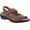 Cognac Leather, variant on Women's Drew Tide Hook and Loop Sandal Pewter Leather 5 M