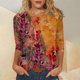 thumbnail image 2 of Gibobby Blusa Termica Mujer Tres cuarto Round Top Impreso T Camisa Casual Ladies Manga de cuello suelto Posicionamiento de la rubia de la mujer（Amarillo， L), 2 of 5