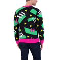 thumbnail image 3 of Holiday Hype Men's Festive Ugly Christmas Holiday Pull Over Sweater, 80s Roller Skate Raptor, Large, 3 of 6