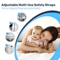 thumbnail image 3 of Baby Proof Me Safety Strap Locks – 24-Pack, 3M Adhesive Child Safety Latches for Cabinets, Dishwashers, Fridges, Ovens, Trash Cans, and Toilets – Stain-Free Design, 3 of 7