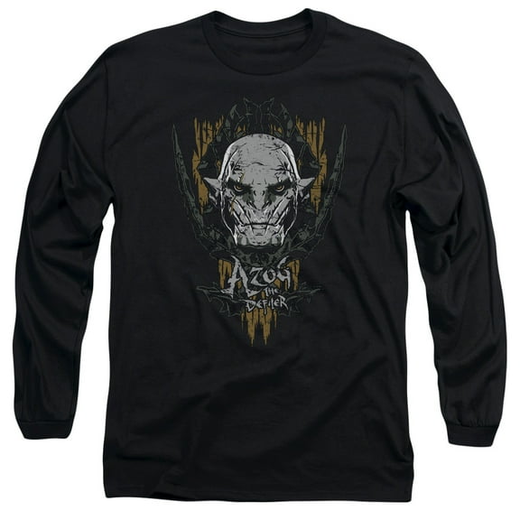 Hobbit Azog Long Sleeve Adult 18/1 T-Shirt Black