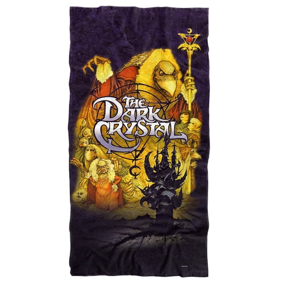Dark Crystal Beach Towel, 30"x60", Poster Beach Towel