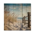 thumbnail image 3 of Designart "Calm Path To Dune Beach III" Nautical & Beach Print on Natural Pine Wood, 3 of 5