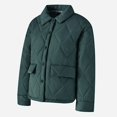 thumbnail image 3 of Vedolay Warm Winter Jacket Long Sleeve Button Down Knit Coat Outwear with Pockets Green,XL, 3 of 4