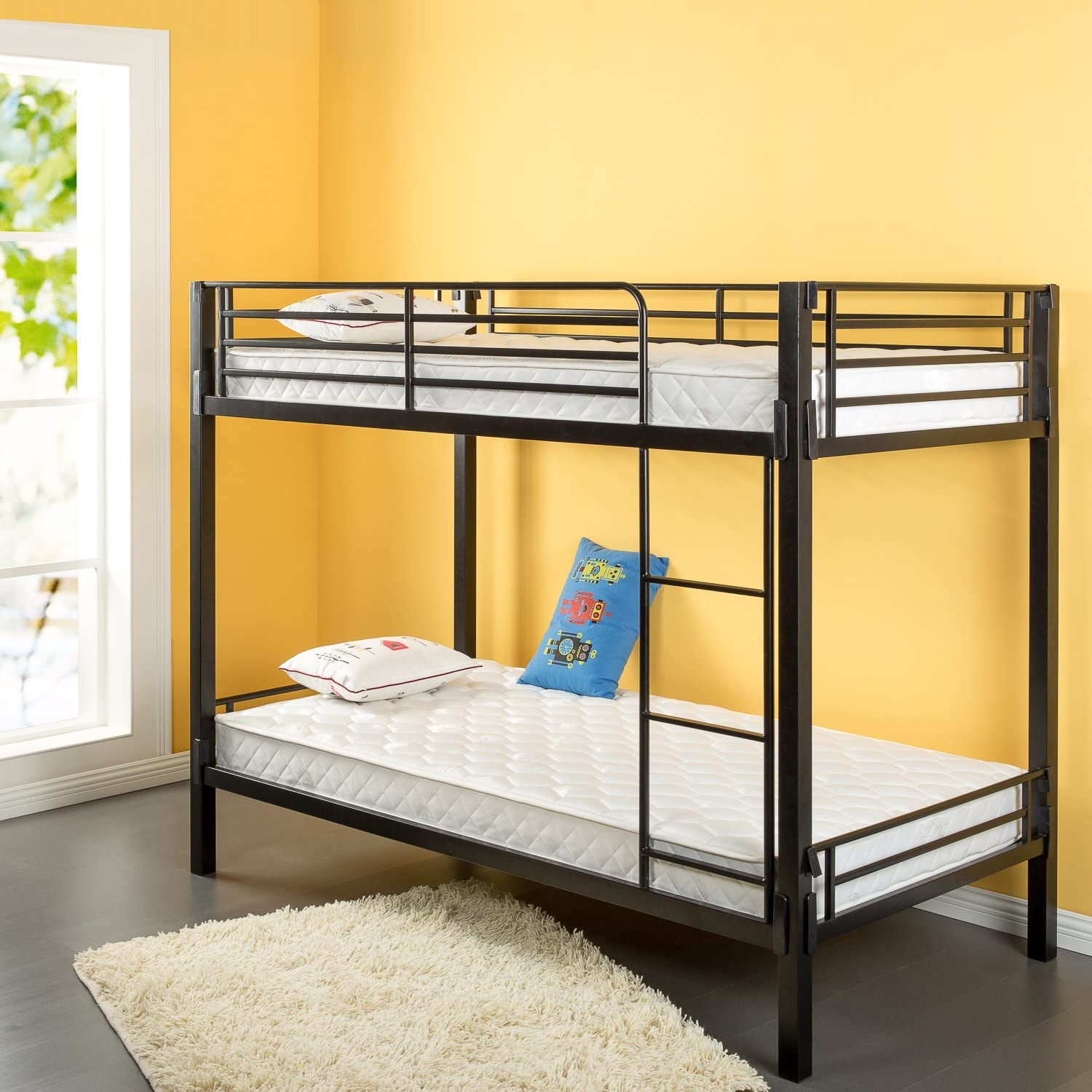 Zinus 6 Inch Foam And Spring Twin, Bunk Beds Sold With Mattresses