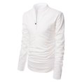 thumbnail image 4 of Mens Slim Fit Casual Shirt Long Sleeves Outdoor T Shirts Office Top Sport, 4 of 8