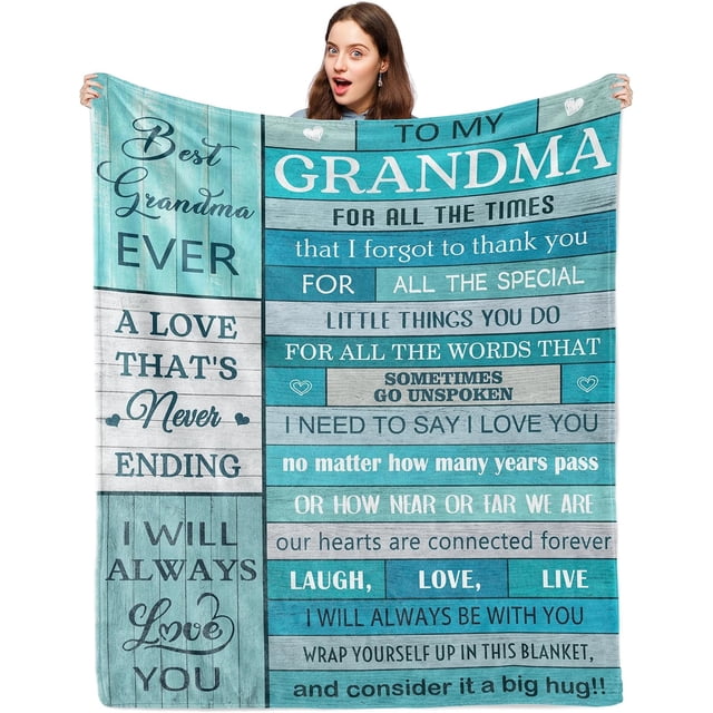 LHSHID Grandma Gifts Mimi Gifts Gigi Gifts for Grandma/Grandmom Nana Gifts Great Grandma/Grandmother Gift Ideas Grammy Gift Grandma Blanket Grandma Birthday Gifts from Grandchildren 30"x40"