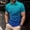 Dark Blue, variant on Shirts for Men Solid Short Sleeve Turn-Down Collar Button Pullover T-Shirt Gradient Print Cotton Linen Breathable Lightweight Relaxed-Fit Office Beach Summer