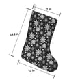 thumbnail image 2 of Christmas Stockings,Black Christmas Snowflake Pattern Stockings Christmas,14.8'' Xmas Stockings,Christmas Party Favors,Christmas Party Decorations,Christmas Stockings Personalized, 2 of 5