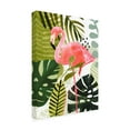 thumbnail image 2 of Victoria Borges 'Flamingo Forest I' Outdoor Canvas 47x47, 2 of 5
