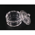 thumbnail image 5 of Uuyyeo 2 Piezas Claro Nail Art Acrílico Líquido Polvo Dappen Plato Tazón Vidrio Tazas Cristalería Herramientas Con Tapa A, 5 of 5