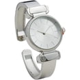 thumbnail image 3 of Blekon Collections Quartz Women's 27mm Case Smooth Textured Cuff Bangle Watch, 3 of 5