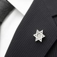 thumbnail image 4 of Star of David Stainless Steel Lapel Pin, 4 of 4
