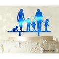 thumbnail image 1 of Personalized Family Cake Topper Custom Silhouette Wedding Cake Topper Cake Decorations Option Available 6-7 Inches Wide, 1 of 1