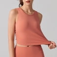 thumbnail image 1 of Débardeur Sans Manches à Encolure Ronde pour Femmes, Mode Décontractée, Couleur Unie, Sport et Yoga, 1 of 1