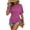8# Hot Pink, variant on Womens Ruched Tops Short Sleeve T Shirts Crewneck Slim Fitted Top 2026 Spring Summer Casual Trendy Clothes Black 2XL