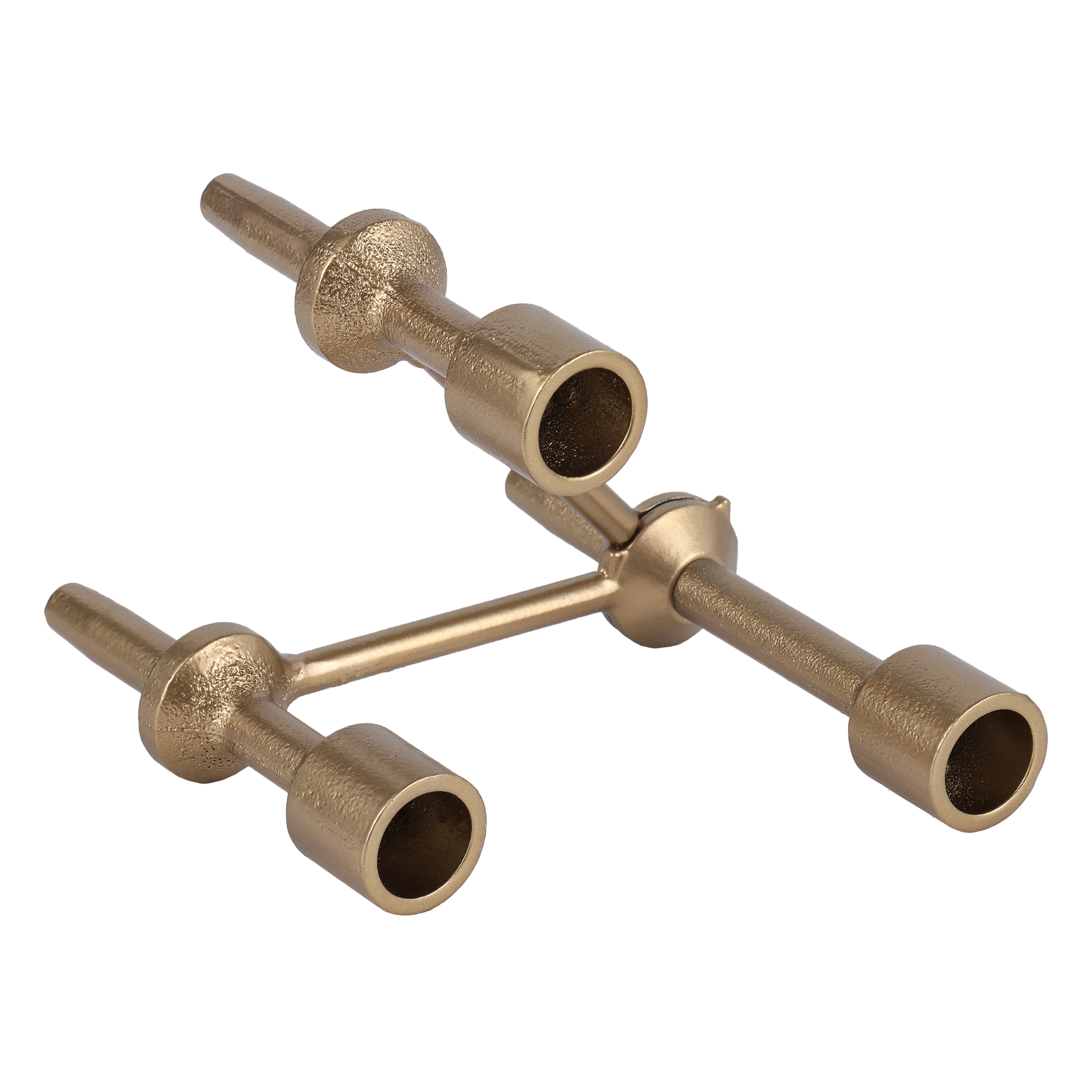 Better Homes & Garden 6" Gold Iron Pillar Taper Candle Holder Candelabra