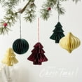 thumbnail image 6 of ZCSKFIN Hanging Honeycomb Paper Ornaments for Christmas Tree, Tissue Paper Christmas Decorations in 3D Designs, Lightweight and Expandable Ornaments for a Festive, Voluminous Tree Display, 6 of 8