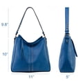 thumbnail image 3 of Bolso Hobo Montana West MWC-128ABLUE de cuero vegano para mujer, 3 of 6