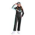 thumbnail image 2 of iiniim Kids Girls Snowsuits Waterproof Ski Suits Jumpsuits Winter Outdoor Skiing Snowboarding Snowsuits with Belt Black 14, 2 of 7