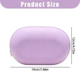 thumbnail image 3 of HomelyJoy Green Silicone Makeup Bag, Waterproof Travel Toiletry Bag Zipper Pouch Purse, Portable Large Capacity Cosmetic Storage Organizer for Women, 7.48x4.72 In, 3 of 5