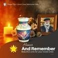 thumbnail image 4 of Yatskia Jesus with Purple Clouds Mini Memorial Keepsake Urns for Human Ashes Adult Mother and Father, Small Funeral Burial Urn for Ashes Adult Male, (Tasty Pack of 1, 3 Inch), 4 of 8