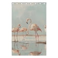 thumbnail image 5 of Flamingoes Grass Puddle Curtains Black Out 72 Inch Length Curtains for Sliding Glass Doors Bedroom Living Room 2 Pack, 5 of 6