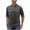Dark Gray, variant on FAWUUDO Men Shirt Pullover Casual Stand-up Collar Solid Beach Long Sleeves T-Shirt Blouse M Dark Blue