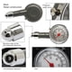 thumbnail image 4 of Scienceny Medidor de presión de neumáticos de coche de esfera redonda de acero inoxidable de alta precisión motocicleta bicicleta camión 0-7,5 kg/cm² Vehículos, repuestos y accesorios Mis Scienceny VI017069-01, 4 of 6
