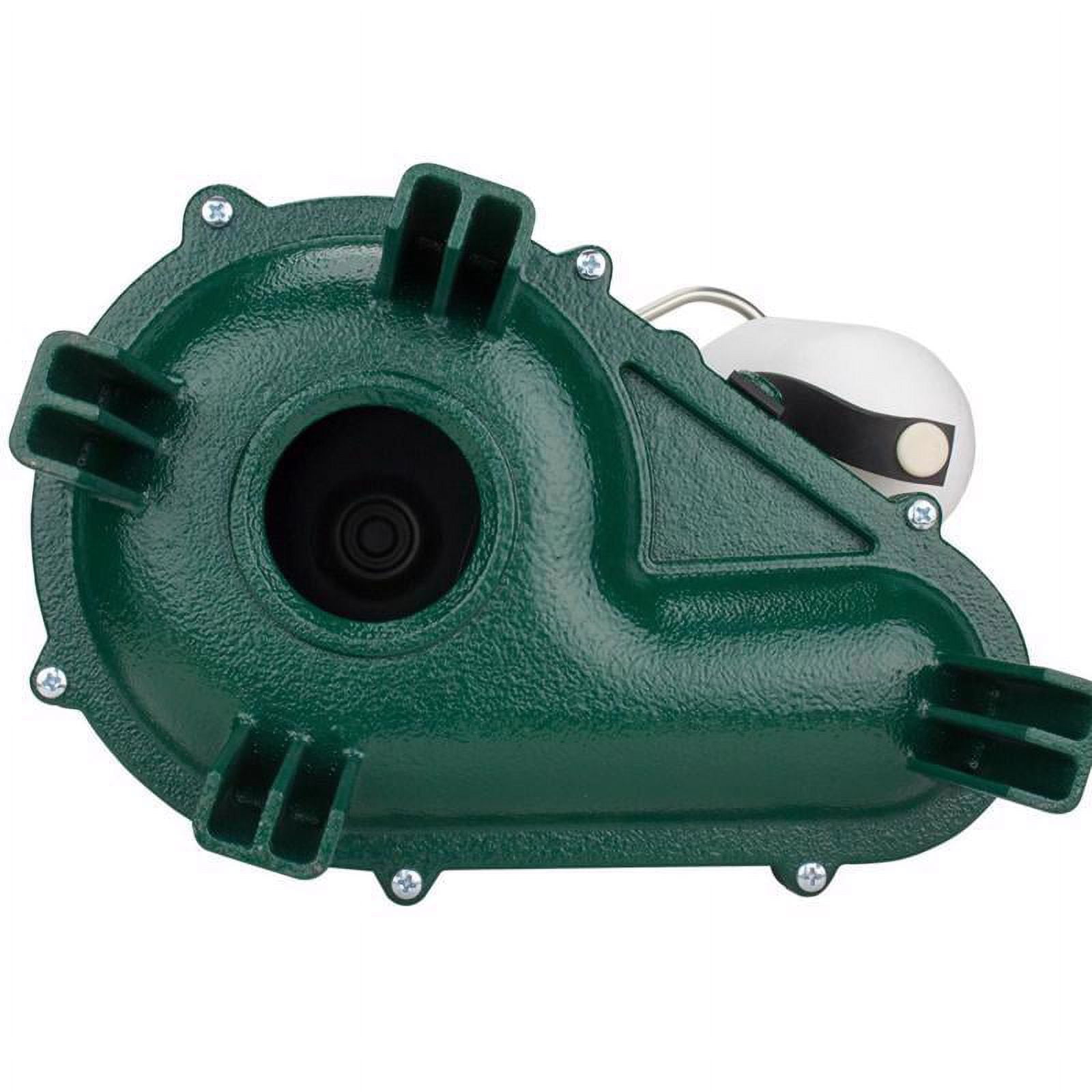 Zoeller 1/2 H.P. Pro 115V Cast Iron Sewage Ejector Pump 1263-0001