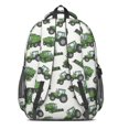 thumbnail image 2 of Tractor and Harvesters Gray Pattern Backpack for School, Cute School Bag with Adjustable Shoulder Straps and Padded Back, 16.9"x12.6"x5.9", 2 of 4