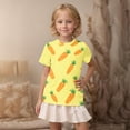 thumbnail image 4 of ZQUUVOU Kids Printed Casual Top Boys Girls Short Sleeve Crewneck Soft Cotton Blend Summer Tee for Kids 3-14 Years Yellow, 4 of 7